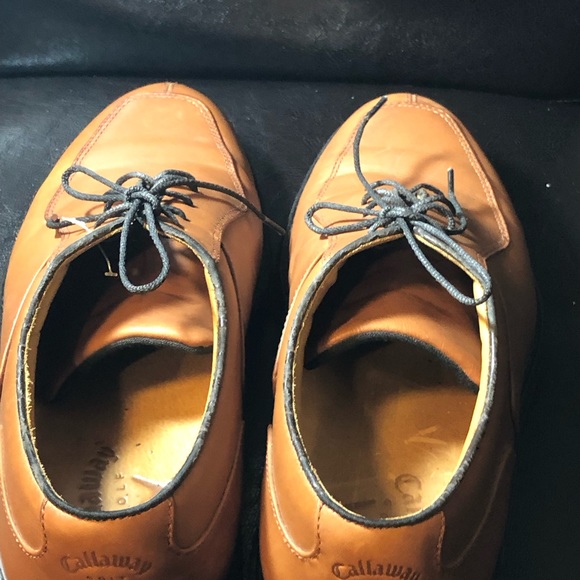 Callaway HX Tour M505-07 Men’s Lace Up Brown Leather Golf Shoes Size M9 - Picture 8 of 11